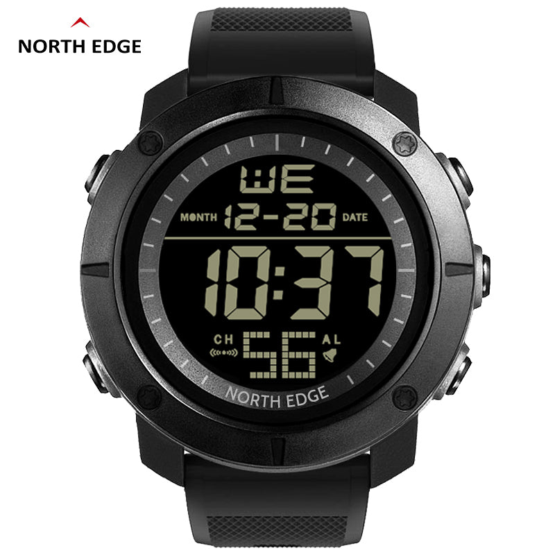 North Edge Military round digital watch analog TANK