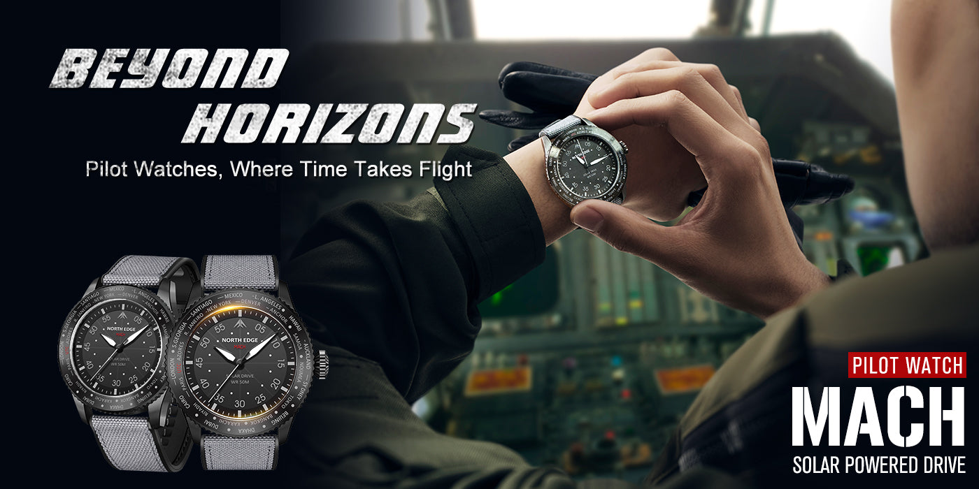 MACH: Your Ultimate Pilot Watch Powered by the Sun – North Edge OEM ...
