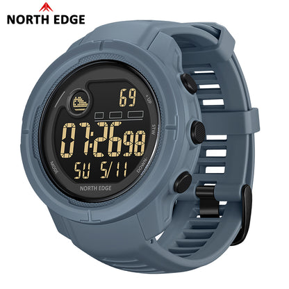 North Edge Outdoor Digital Watch Multi-Mode Tracking 24/7 Health Monitoring Mars 5