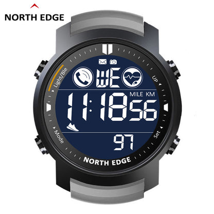 North Edge Black digital smart watch waterproof LAKER