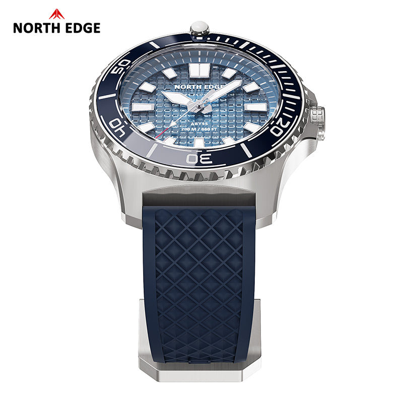 North Edge Solar Powered 200M Waterproof Ceramic Bezel Dive Watch ABYSS