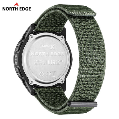 North Edge Outdoor Adventure Watch with Military Grade 5ATM TERRAX