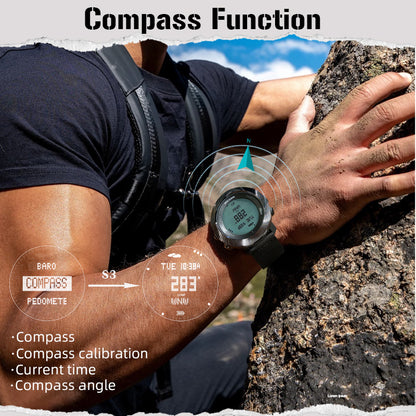North Edge Altimeter & Weather Forecast Dive Watch Apache-D