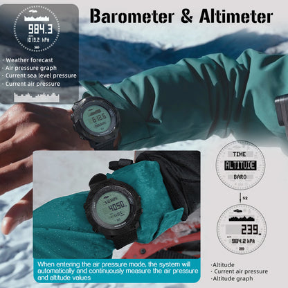 North Edge Altimeter & Weather Forecast Dive Watch Apache-D