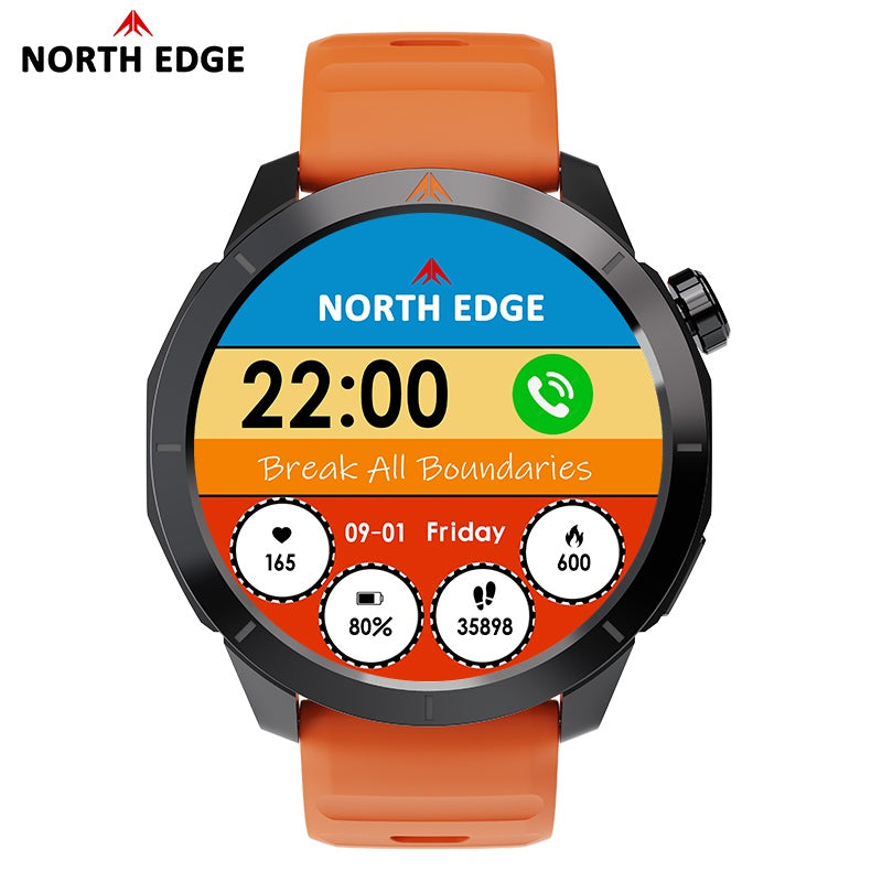 North Edge GPS watch outdoor advanture watch with bluetooth calling X-Trek 2