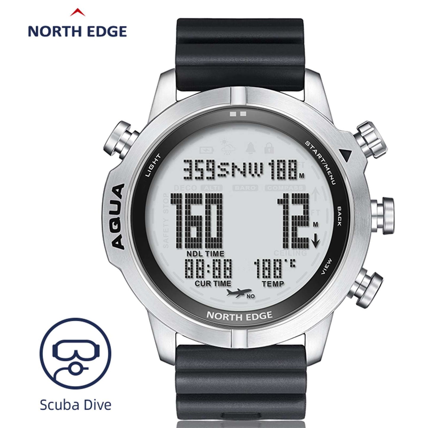 North Edge China Dive wristwatch scuba watch AQUA manufacturer