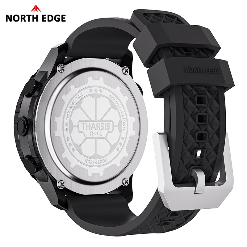 North Edge Compass Altimeter Barometer 50M Waterproof Outdoor Watch THARSIS