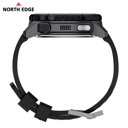 North Edge Compass Altimeter Barometer 50M Waterproof Outdoor Watch THARSIS