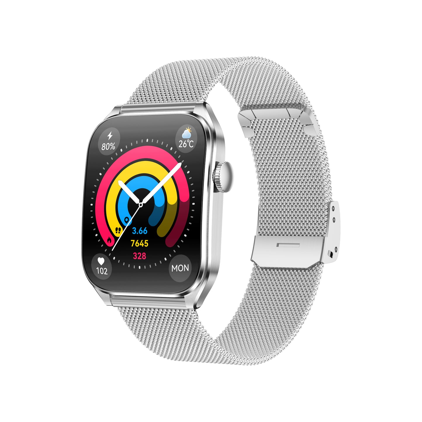 1.93 inch Amoled curved display Multi-dimensional health monitoring IP67 waterproof Smart watch T2