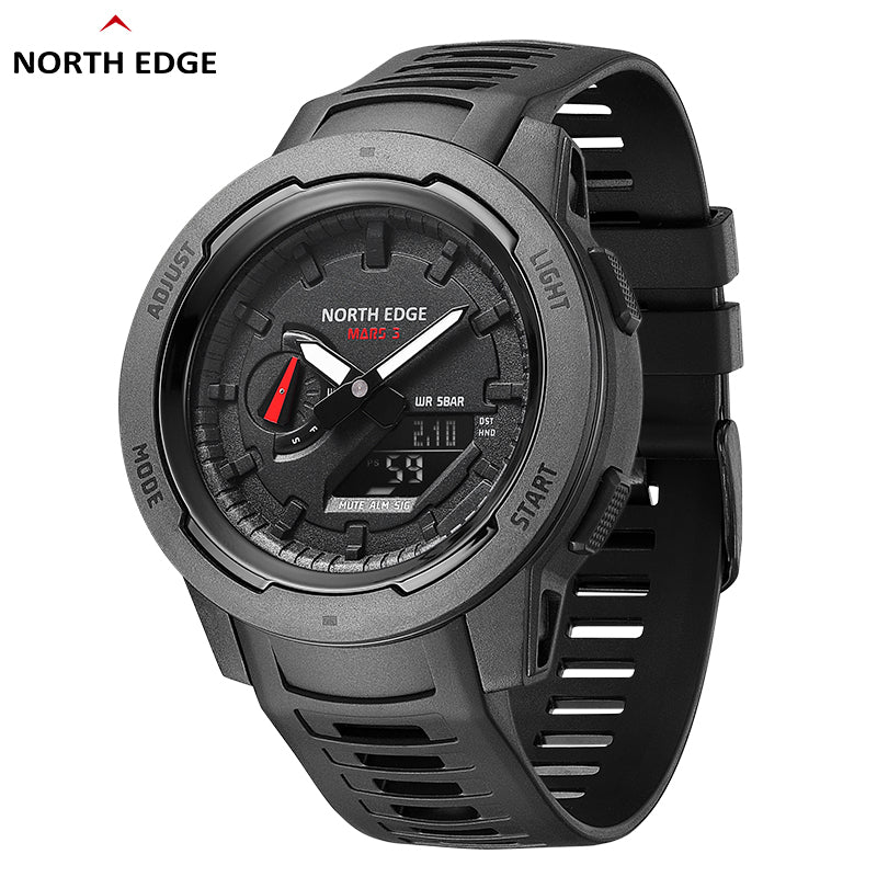 North Edge Digital analog wristwatch waterproof MARS 3