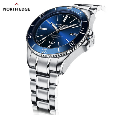 North Edge Men's luxury automatic mechanical watch ceramic bezel watch Anchor