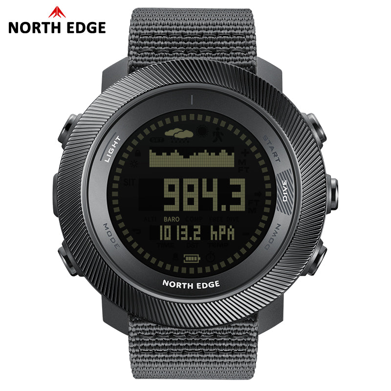 North Edge Altimeter & Weather Forecast Dive Watch Apache-D