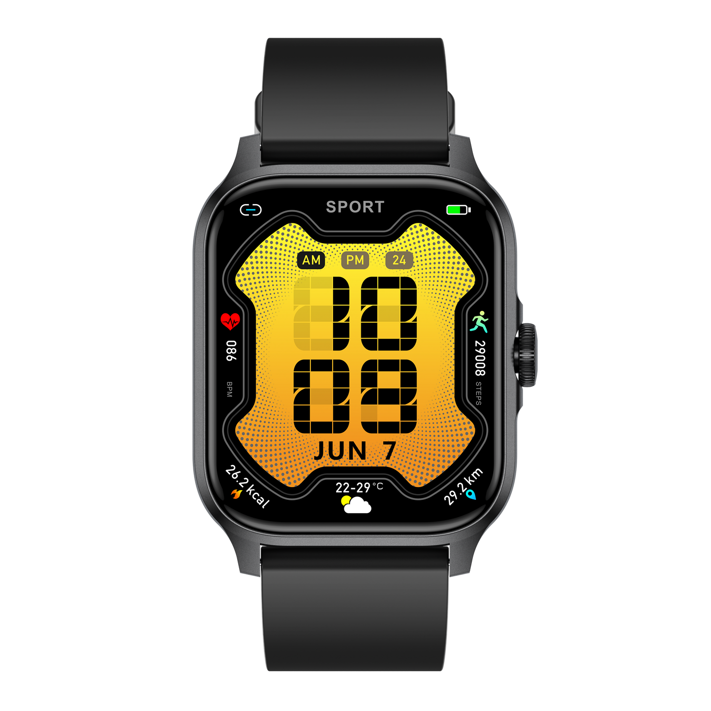 North Edge 1.85 inch HD TFT display 240*284 pixels 100+Sports Smartwatch for Modern Living QX15