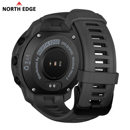 North Edge Outdoor Digital Watch Multi-Mode Tracking 24/7 Health Monitoring Mars 5