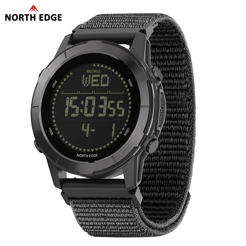 North Edge Ultralight Pedometer Compass 50M Waterproof Outdoor Watch LITECORE