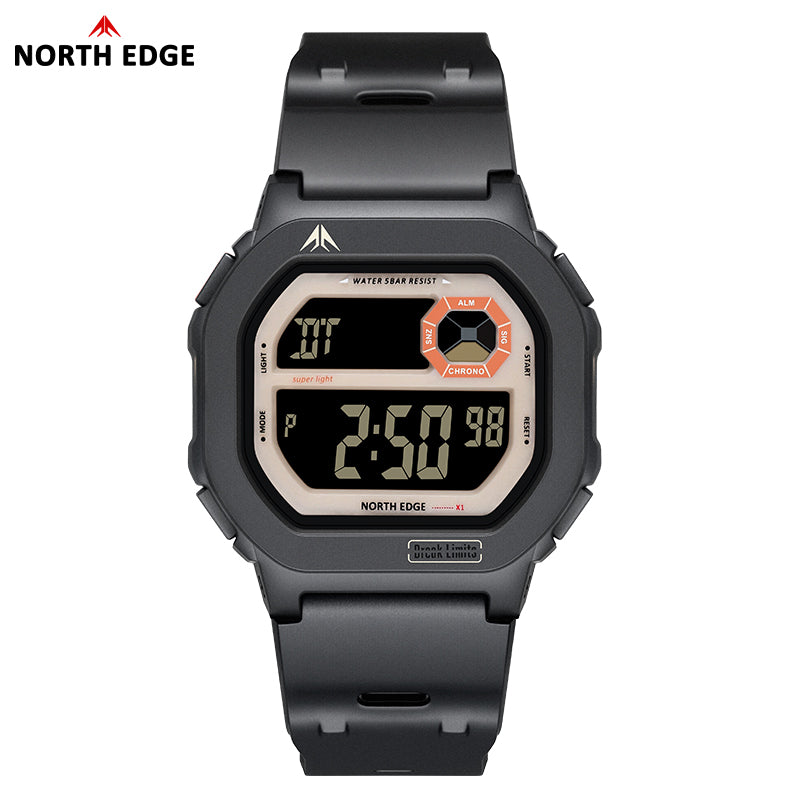North Edge Sport Watch Dual Time Alarm Countdown X1