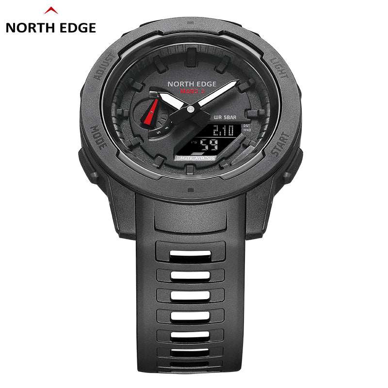 North Edge Digital analog wristwatch waterproof MARS 3