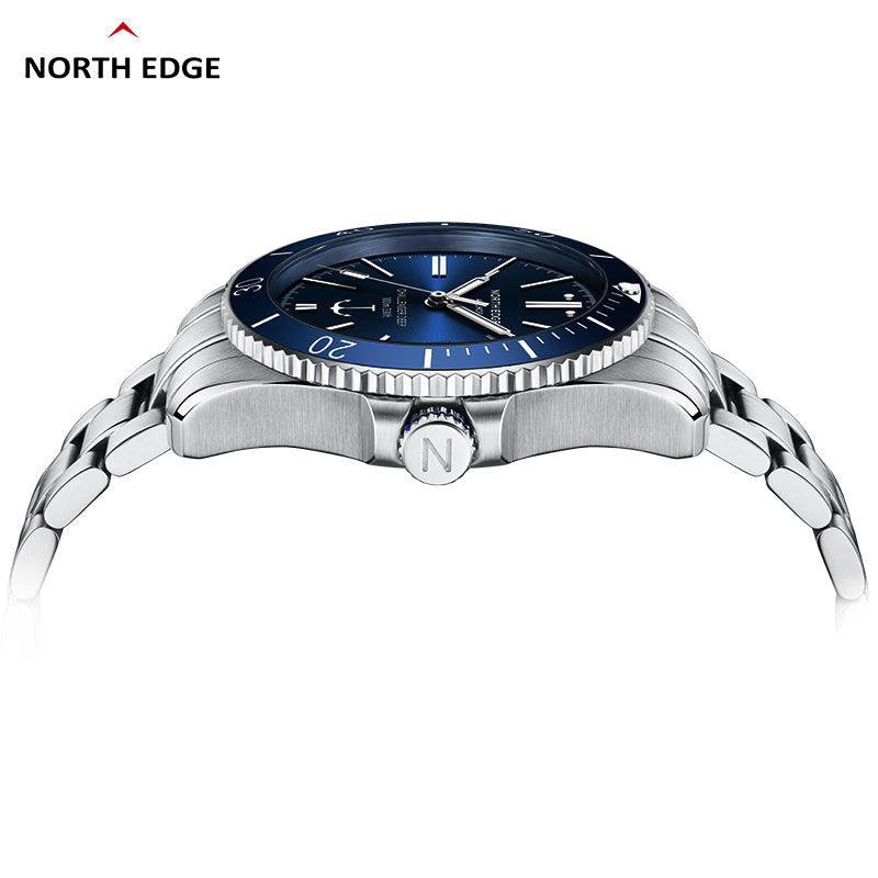 North Edge Men's luxury automatic mechanical watch ceramic bezel watch Anchor