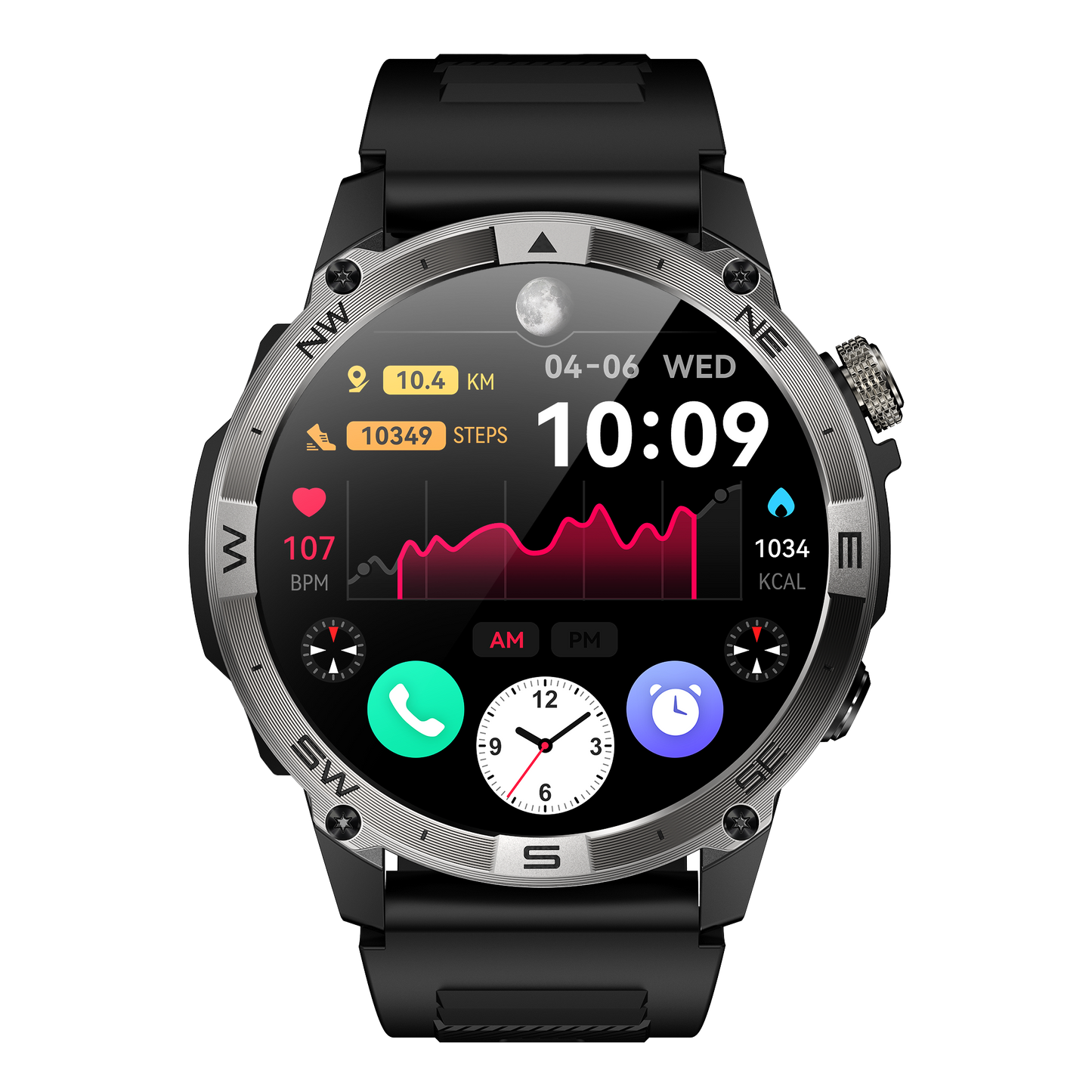 Outdoor smart sports watch GPS watch with bluetooth call HK08