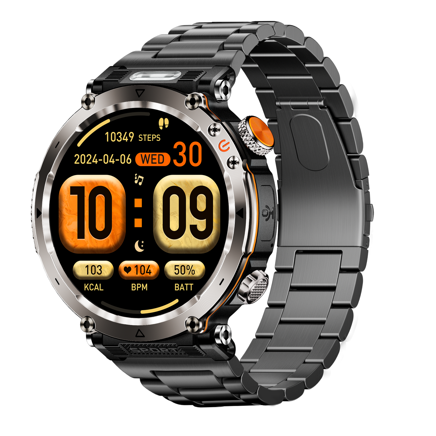 North Edge Titanium Strength HD Round Display 600mAh Power IP68 Waterproof HT30