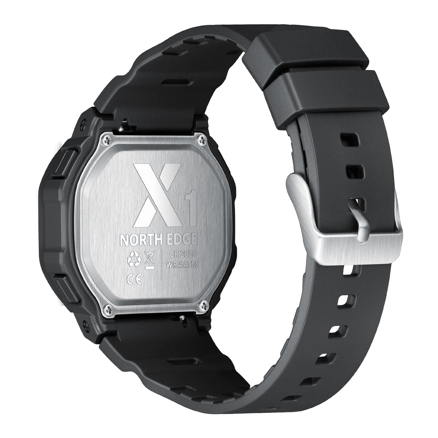 North Edge Sport Watch Dual Time Alarm Countdown X1
