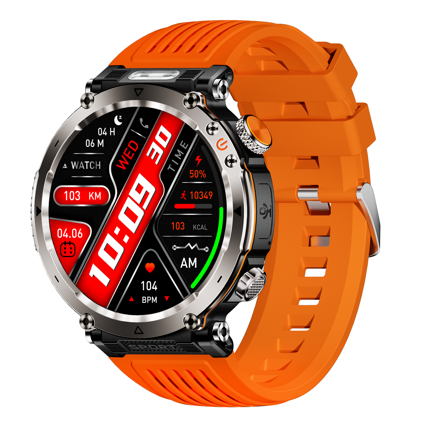 North Edge Titanium Strength HD Round Display 600mAh Power IP68 Waterproof HT30