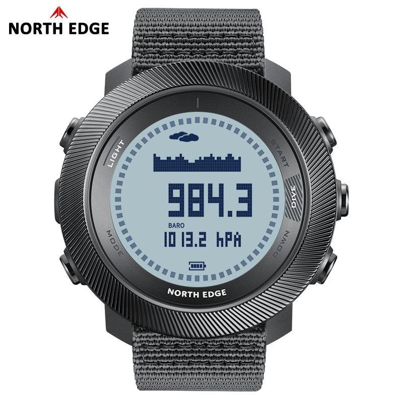 North Edge Altimeter & Weather Forecast Dive Watch Apache-D