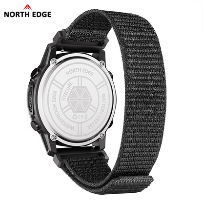 North Edge Ultralight Pedometer Compass 50M Waterproof Outdoor Watch LITECORE