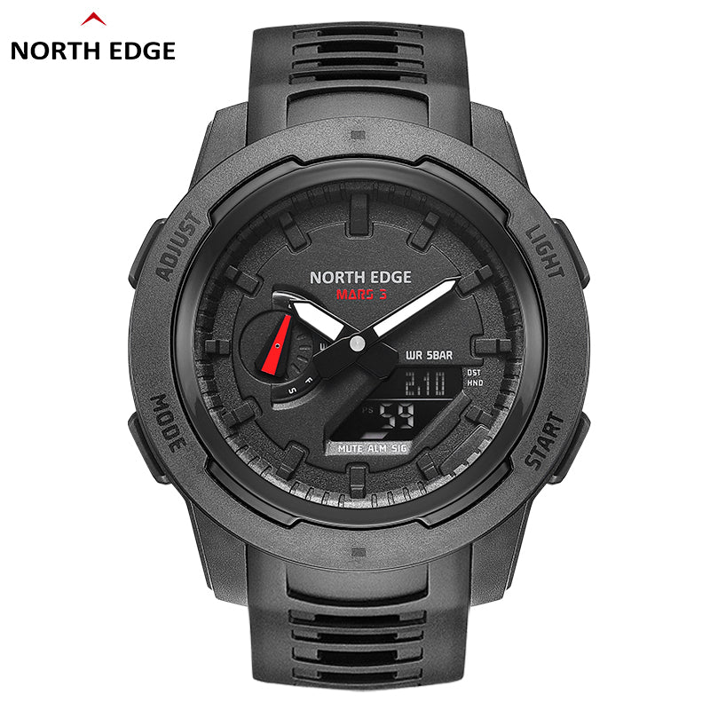 North Edge Digital analog wristwatch waterproof MARS 3