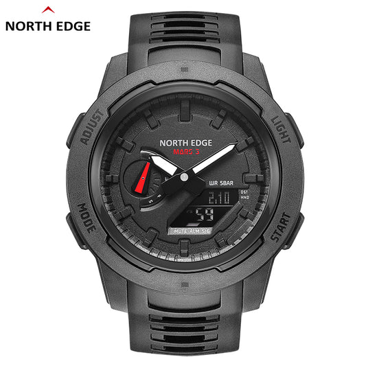 North Edge Digital analog wristwatch waterproof MARS 3