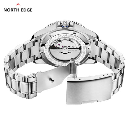 North Edge Men's luxury automatic mechanical watch ceramic bezel watch Anchor