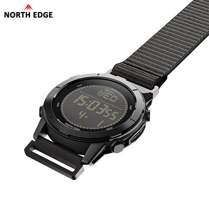 North Edge Ultralight Pedometer Compass 50M Waterproof Outdoor Watch LITECORE