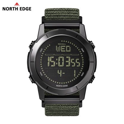 North Edge Ultralight Pedometer Compass 50M Waterproof Outdoor Watch LITECORE