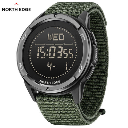 North Edge Branded slim black watch digital ALPS