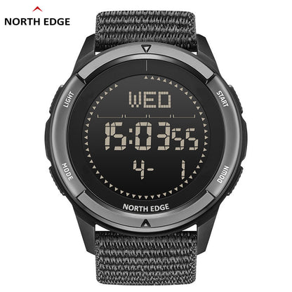 North Edge Branded slim black watch digital ALPS