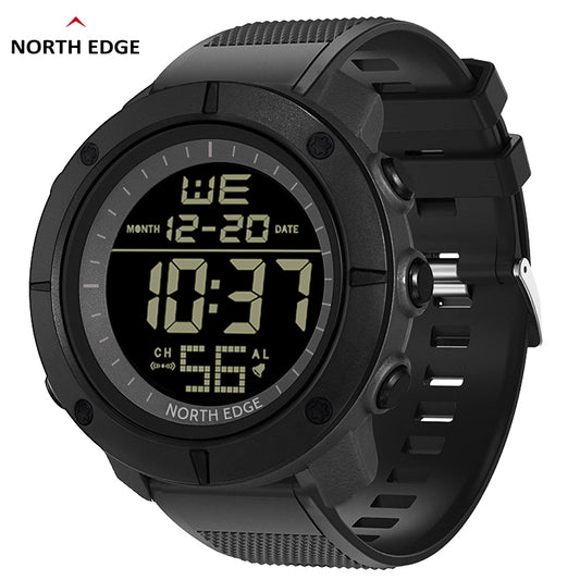 North Edge Military round digital watch analog TANK