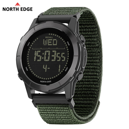 North Edge Ultralight Pedometer Compass 50M Waterproof Outdoor Watch LITECORE