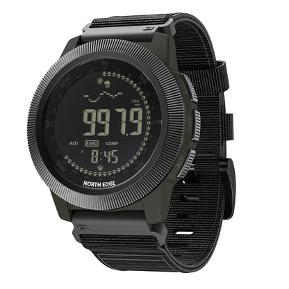 North Edge Altimeter Barometer Compass 50M Tactical Outdoor Watch APACHE-CF
