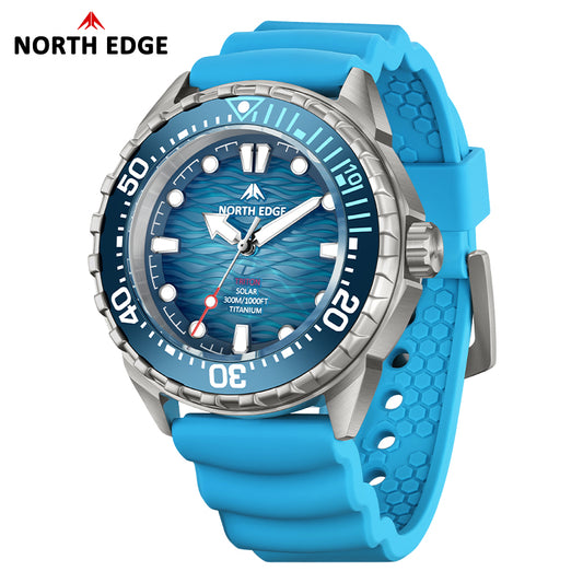 North Edge Titanium Lightweight Solar Dive Watch TRITON-TI