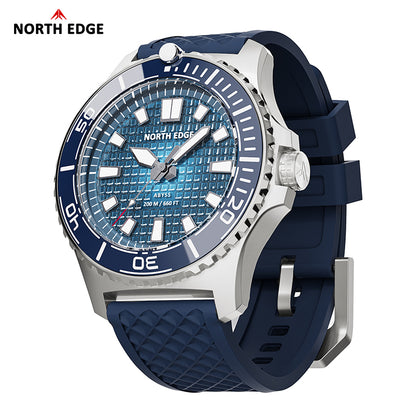 North Edge Solar Powered 200M Waterproof Ceramic Bezel Dive Watch ABYSS