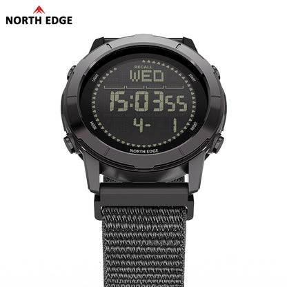 North Edge Ultralight Pedometer Compass 50M Waterproof Outdoor Watch LITECORE