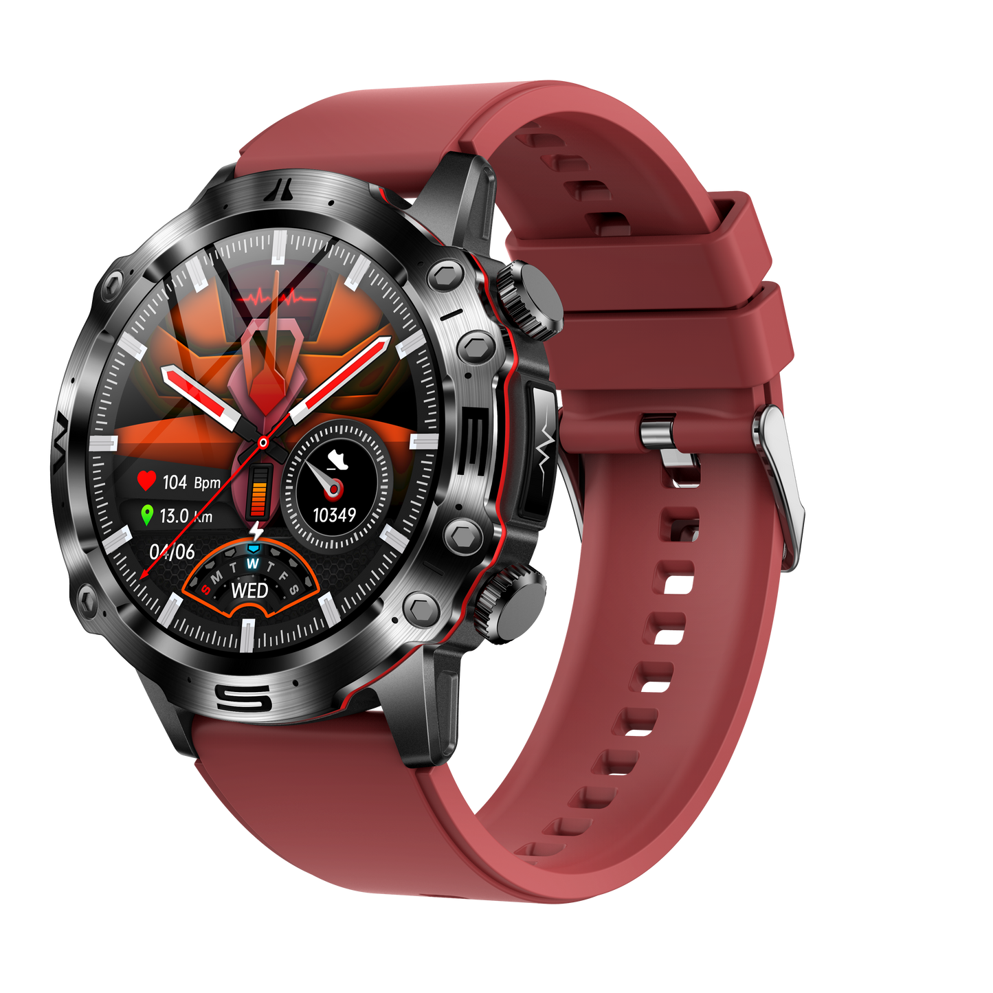 Outdoor sports smart watch IP68 bluetooth calling with ECG ET482