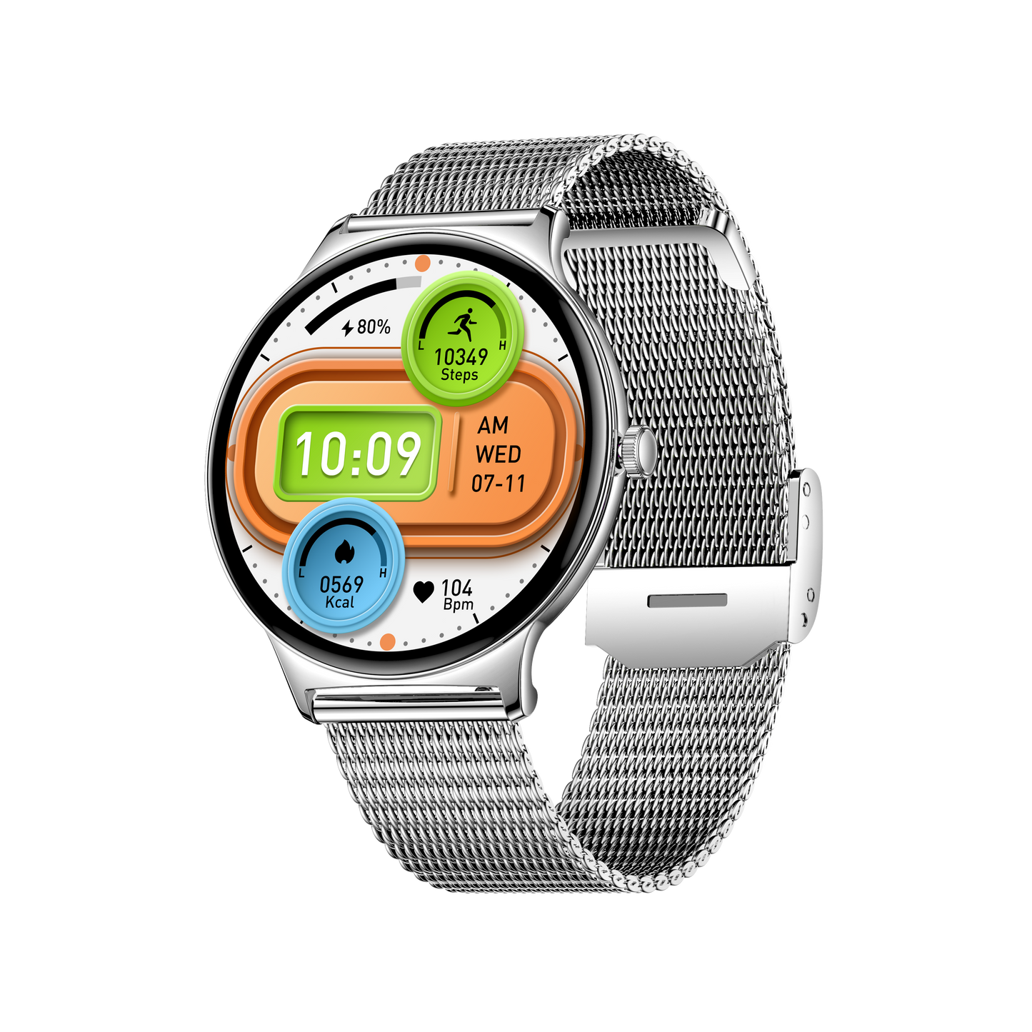 Smart health watch fitness watch with large amoled screen bluetooth calling V89