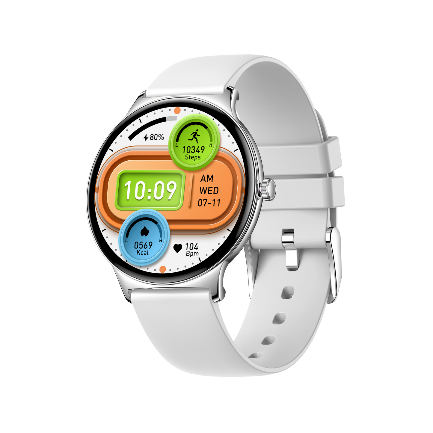 Smart health watch fitness watch with large amoled screen bluetooth calling V89