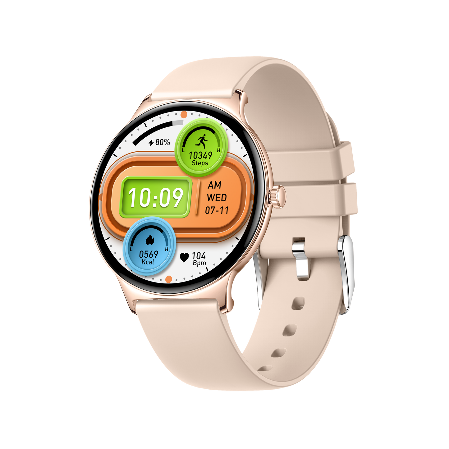 Smart health watch fitness watch with large amoled screen bluetooth calling V89