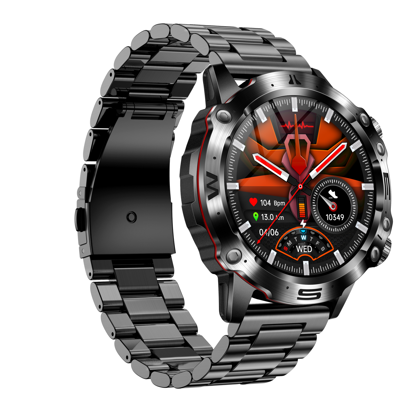 Outdoor sports smart watch IP68 bluetooth calling with ECG ET482