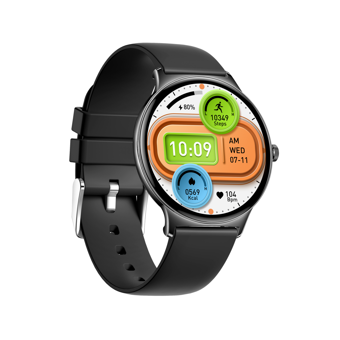 Smart health watch fitness watch with large amoled screen bluetooth calling V89