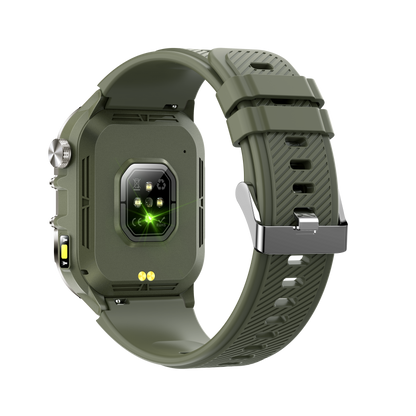 1.96 inch IP68 outdoor sport smart watch with flashlight T26