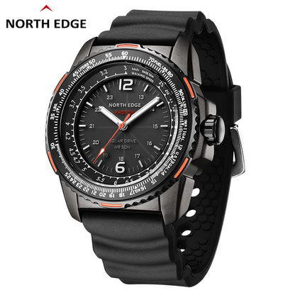 North Edge Solar drive watch outdoor quartz watch pilot watch Photon