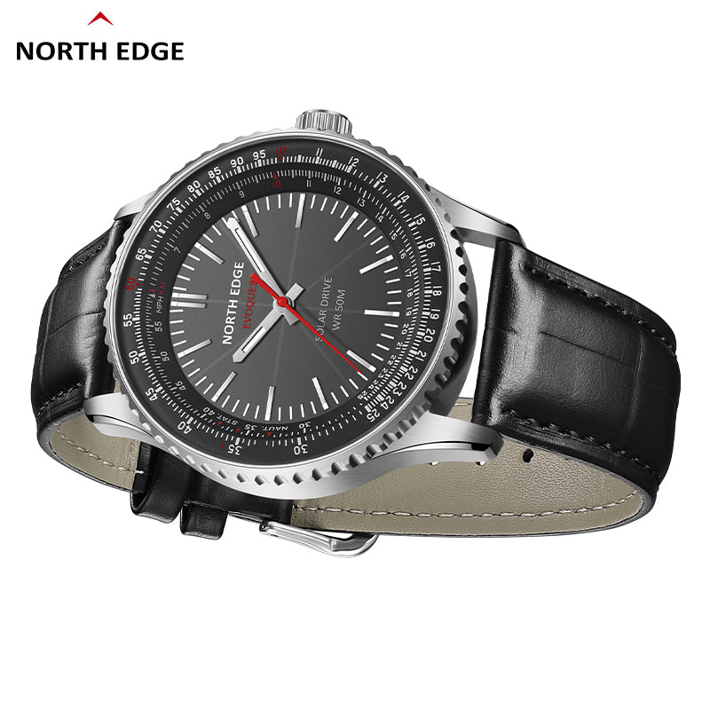 North Edge Chronograph watch classic aviation pilot watch EVOQUE 3
